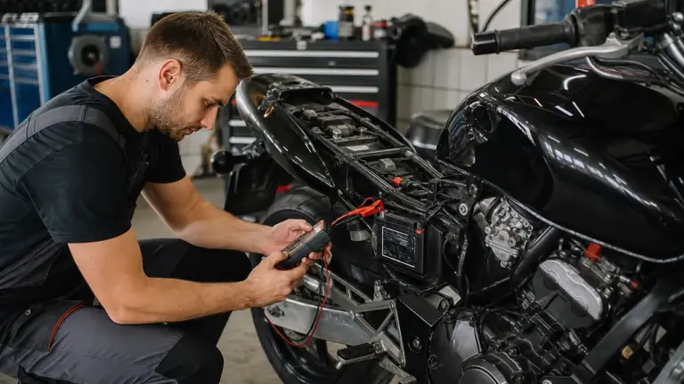 Comment tester une batterie de moto avec un multimètre