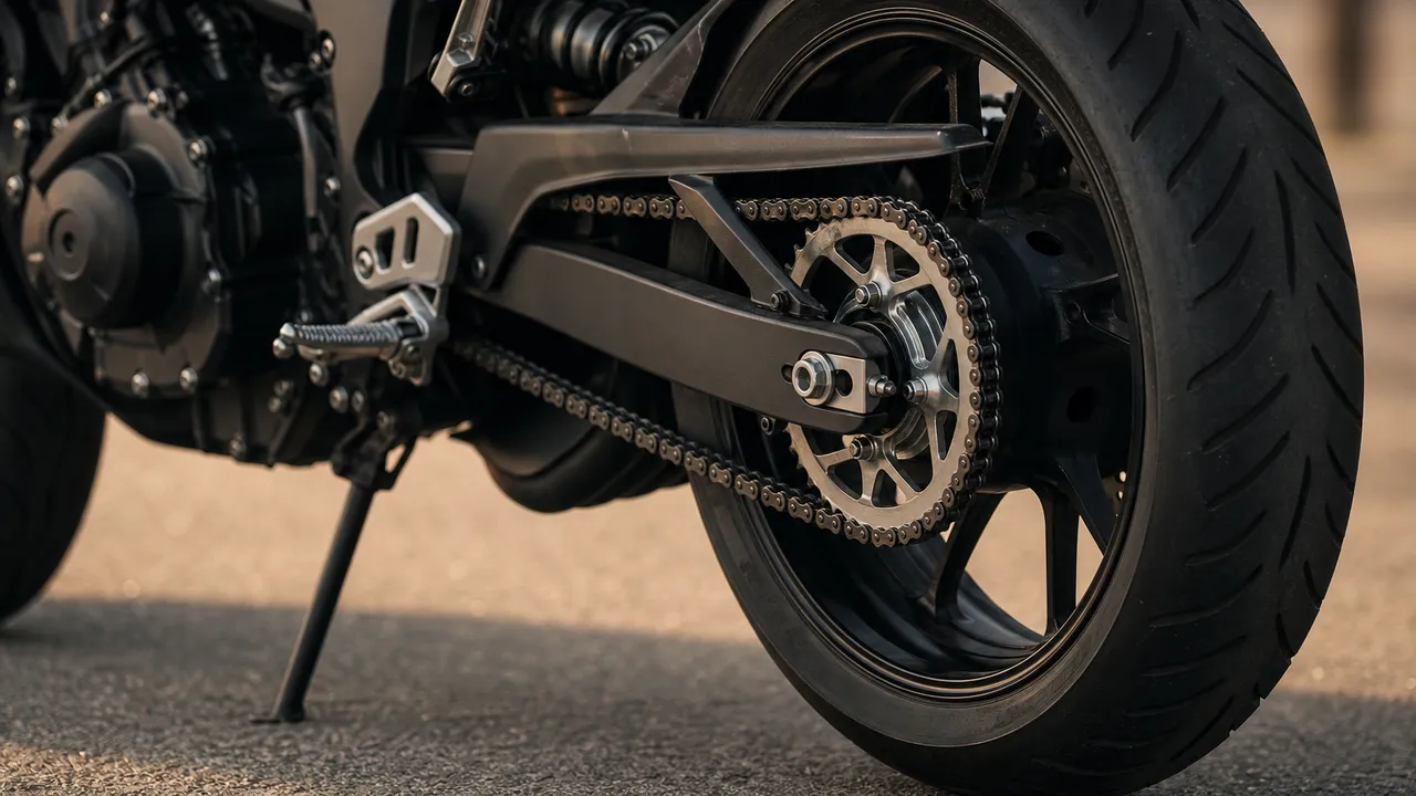 Chaîne de transmission moto, alternative au cardan